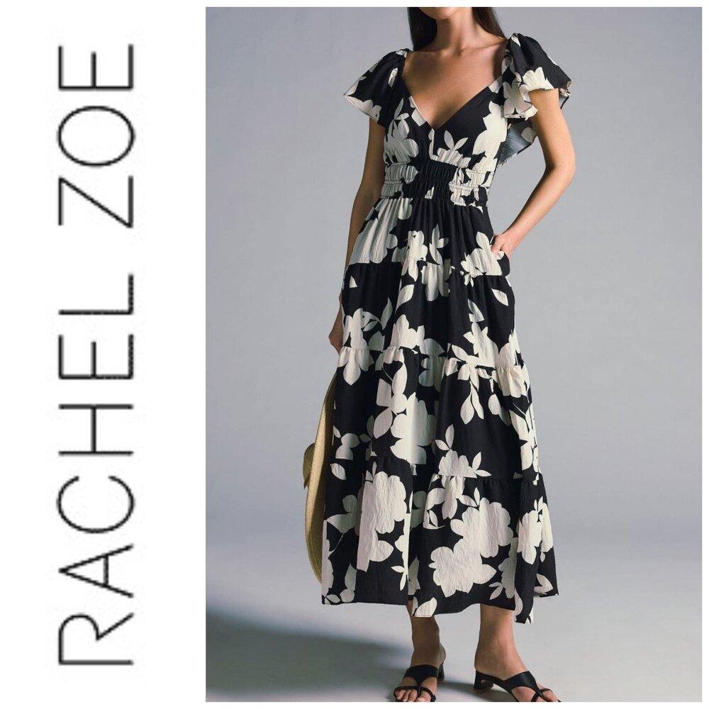 Flutter Sleeve Maxi Dress